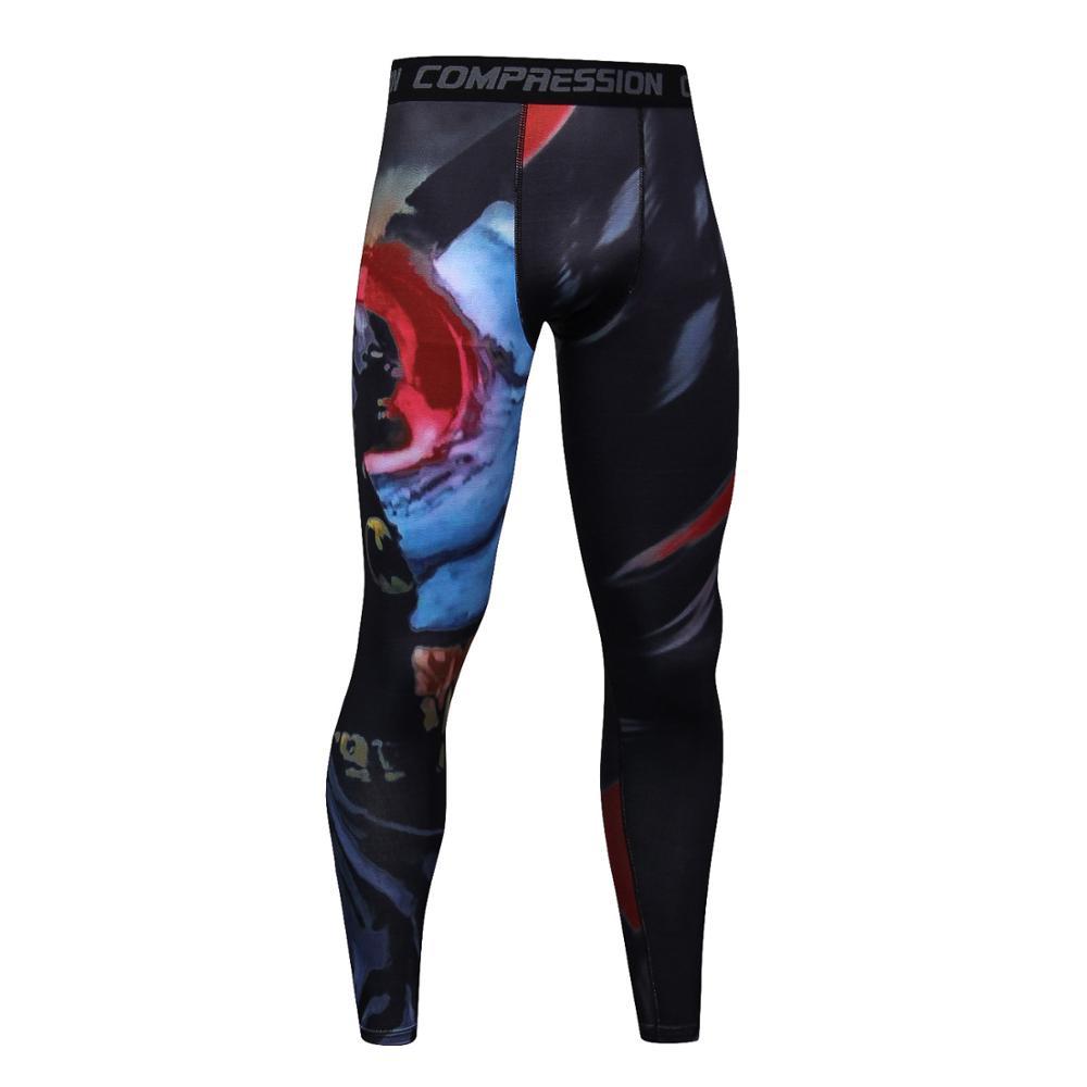 Men's Summer Compression Pants With Spiderman Print