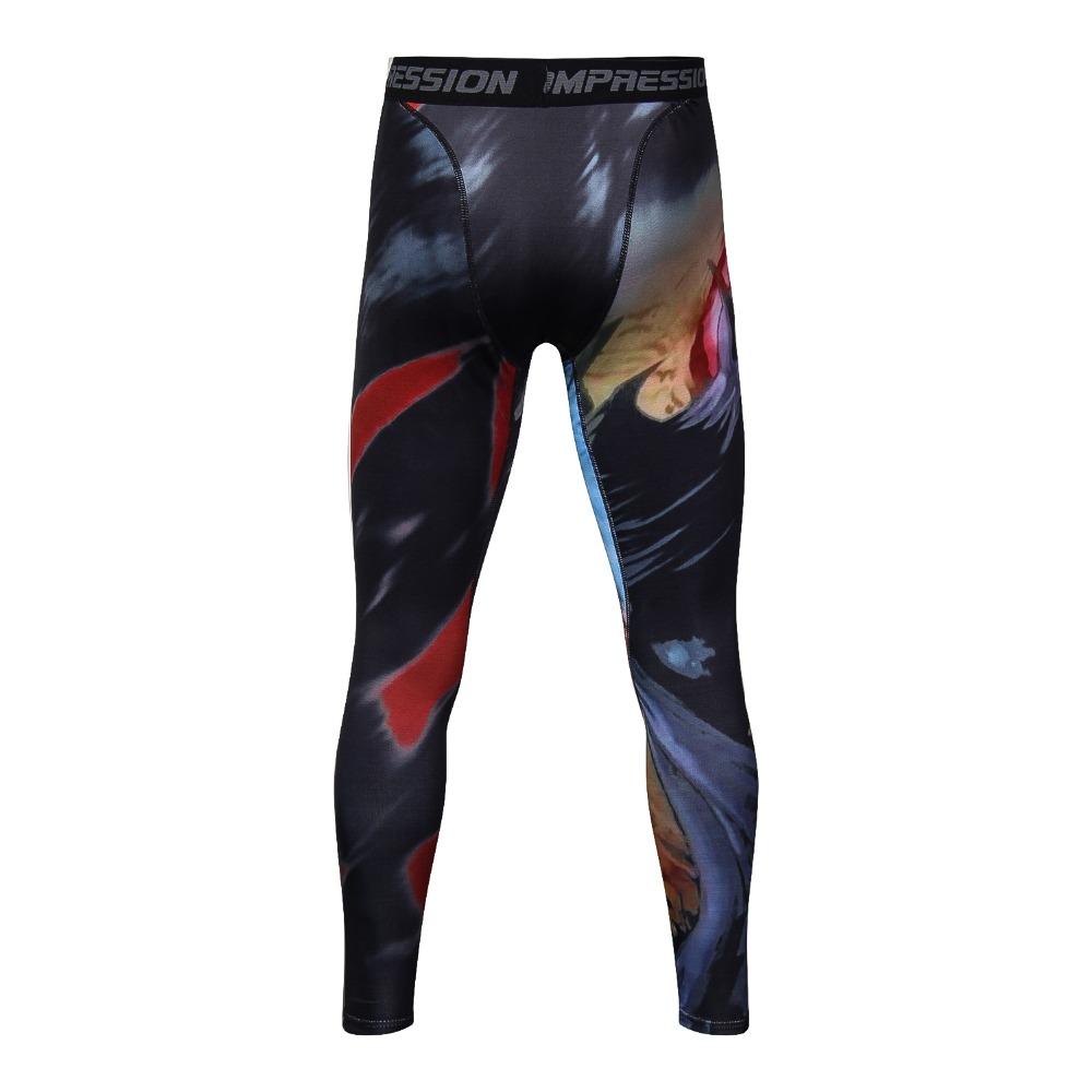 Men's Summer Compression Pants With Spiderman Print