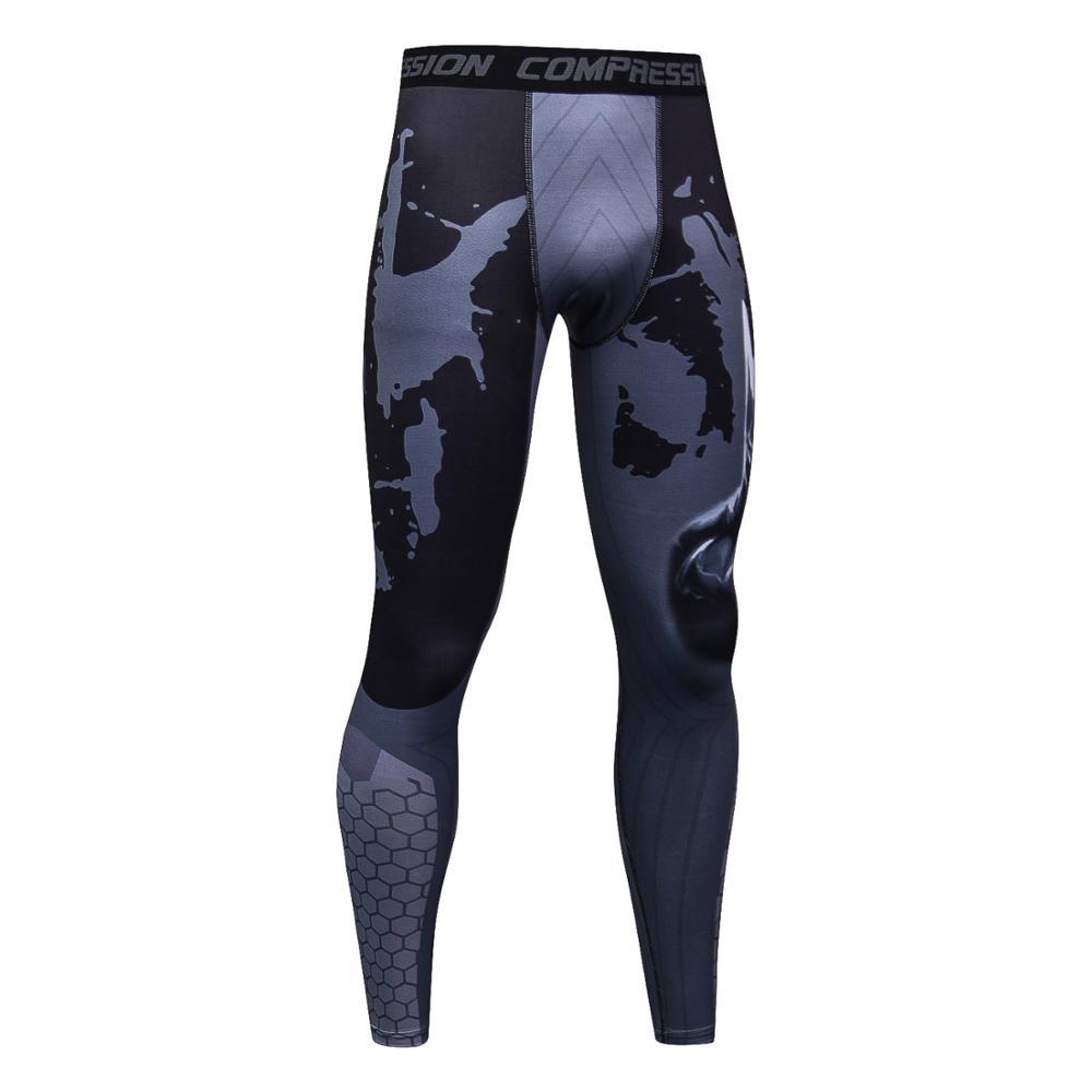 Men's Summer Compression Pants With Spiderman Print