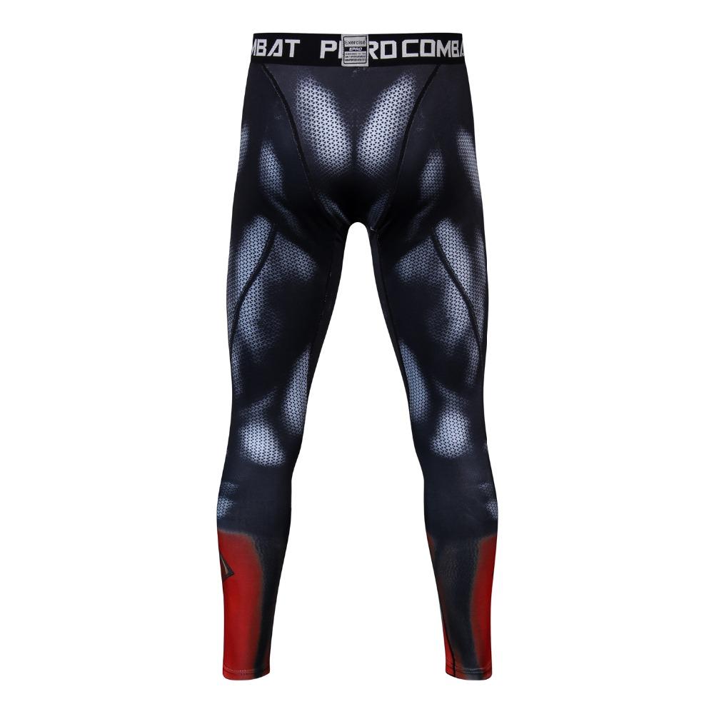 Men's Summer Compression Pants With Spiderman Print