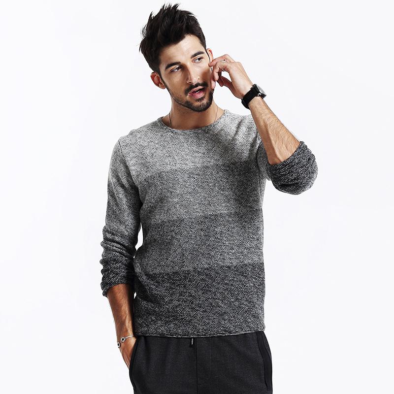 Men's Autumn Long Sleeved Cotton Pullover