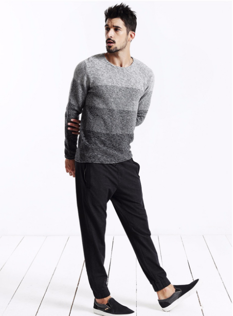 Men's Autumn Long Sleeved Cotton Pullover