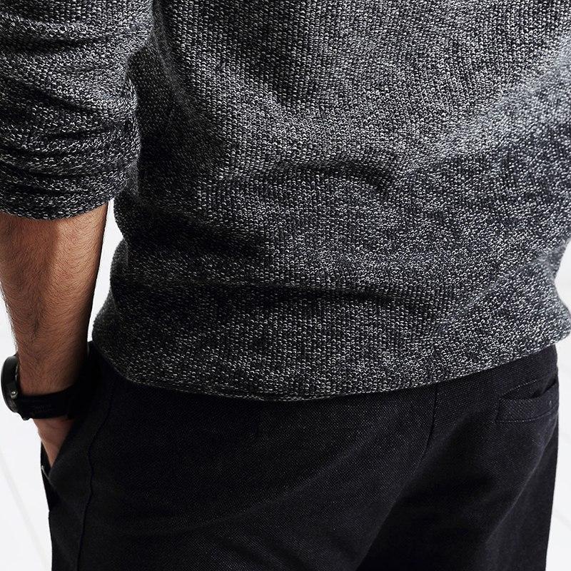 Men's Autumn Long Sleeved Cotton Pullover