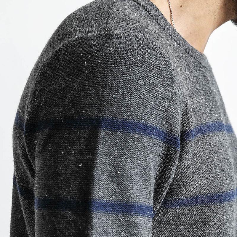 Men's Autumn O-Neck Knitted Pullover