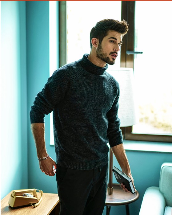 Men's Autumn & Winter Black Pullover