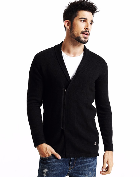 Men's Spring & Winter Long Cardigan With Zipper