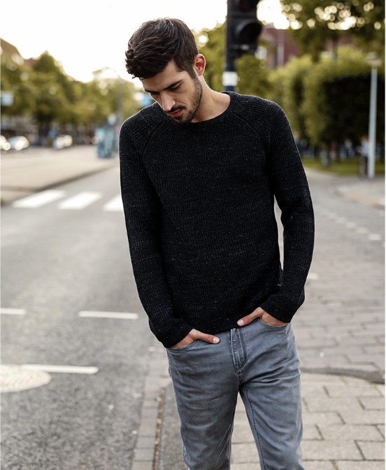 Men's Winter O-Neck Casual Plus Size Sweater