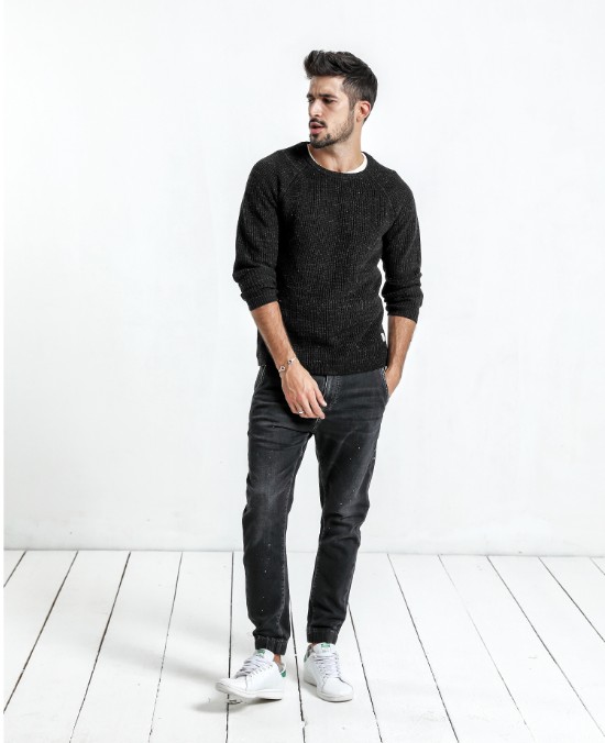 Men's Winter O-Neck Casual Plus Size Sweater